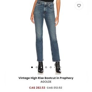 AGOLDE Valen Vintage High Rise Bootcut Jeans NWT